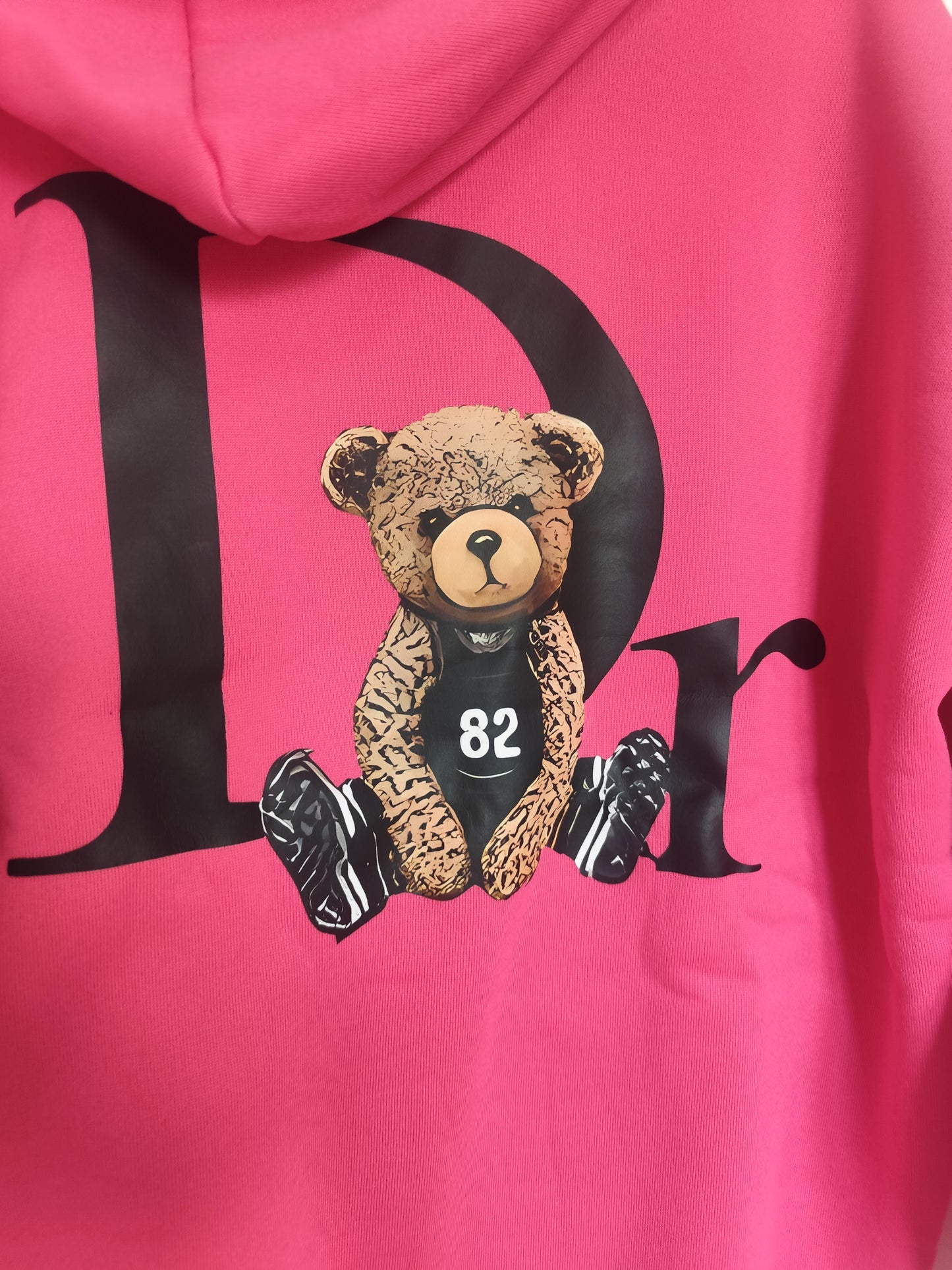 Sudadera fucsia bear